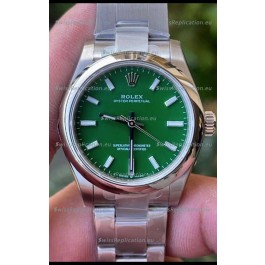 Rolex Oyster Perpetual REF#277200 31MM Swiss Movement Swiss Replica Green Dial 904L Steel 1:1 Mirror Replica Watch