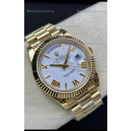 Rolex Day Date Presidential 18K Yellow Gold Watch 40MM - White Dial 1:1 Mirror Quality