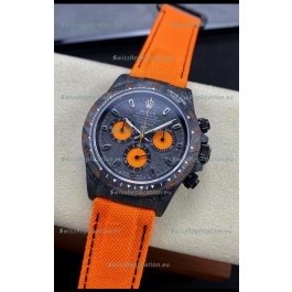 Rolex Daytona DiW Orange Carbon Edition Watch - Forged Cabon Casing 1:1 Mirror Replica