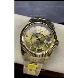 Rolex Sky-Dweller Yellow Gold Oyster 42MM 1:1 Mirror Replica Watch