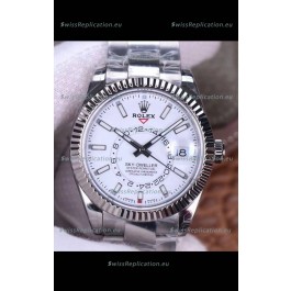 Rolex Sky-Dweller REF# M326934 White Dial Watch in 904L Steel Case 1:1 Mirror Replica