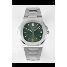 Patek Philippe Nautilus 5711/1A-014 1:1 Mirror Swiss Replica Watch in Green Dial 904L Steel 