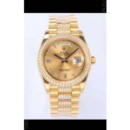 Rolex Day Date Presidential 18K Yellow Gold Watch 36MM - Gold Dial 1:1 Mirror Quality Watch