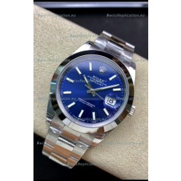 Rolex Datejust 126300 41MM Cal.3135 Swiss 1:1 Mirror Replica Watch in 904L Blue Dial