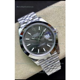 Rolex Datejust 126300 41MM Cal.3135 Swiss 1:1 Mirror Replica Watch in 904L Grey Dial