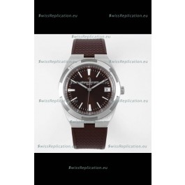Vacheron Constantin Overseas 1:1 Mirror Swiss Replica Watch in Brown Dial - Rubber Strap