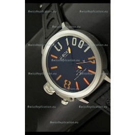 U Boat U-1001 Edition Japanese Drive Automatic Steel Watch in Orange Markers