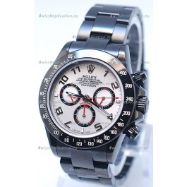 Rolex Cosmograph Project X Editions Black Out Daytona Swiss Replica Watch in White Dial