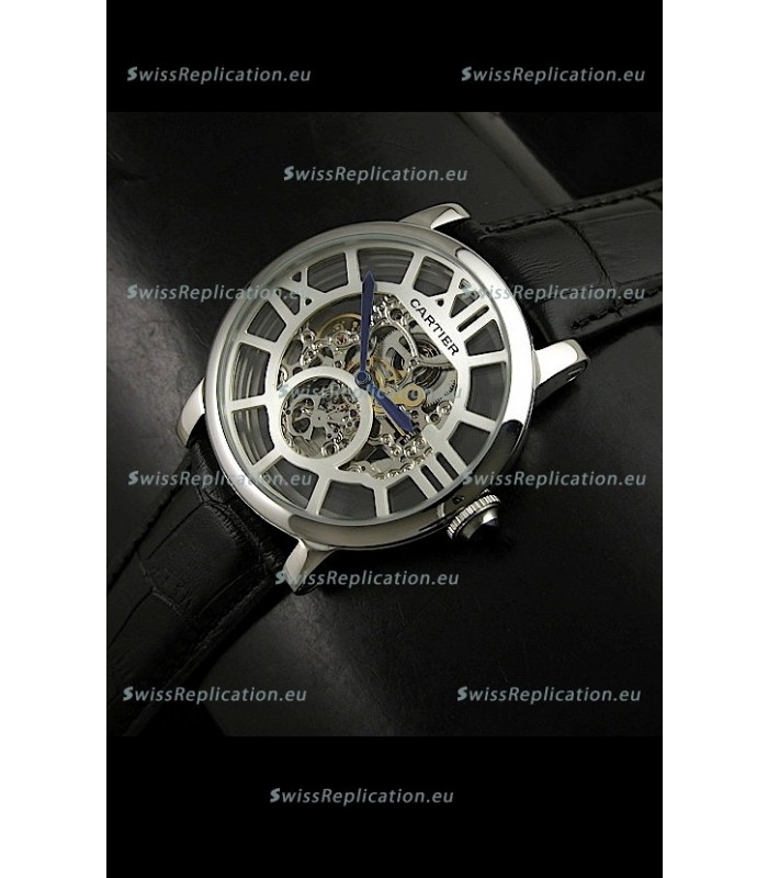 Cartier Ronde de Japanese Replica Watch in Skelton White Dial