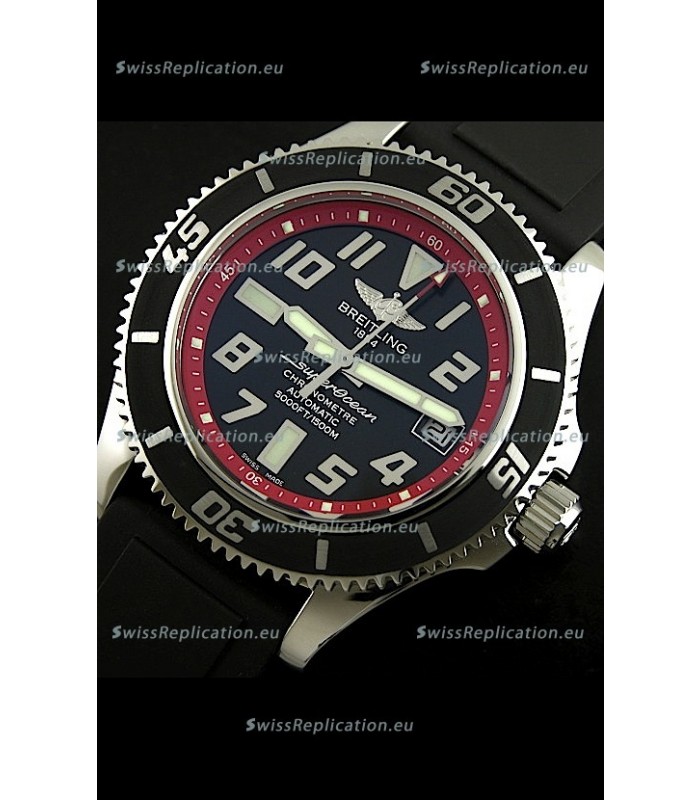 Breitling Superocean Swiss Replica Watch in Black Dial - Ultimate Mirror Replica