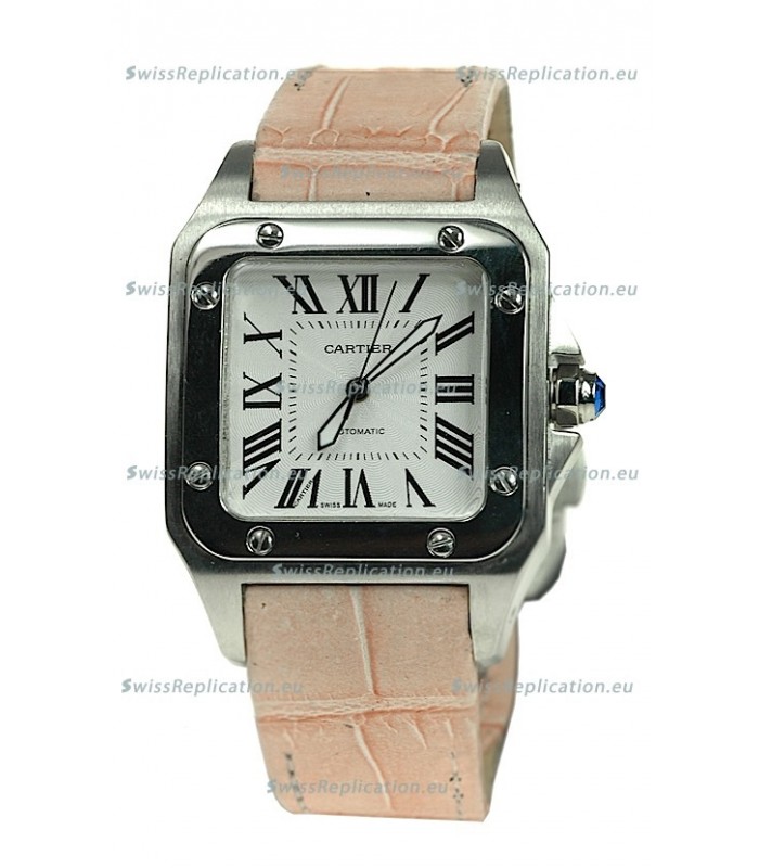 Cartier Santos 100 Mid Sized Swiss Replica Watch
