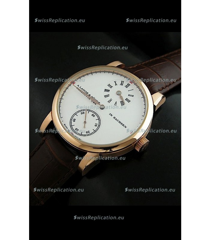 A.Lange & Sohne Glashutte In Sachskn Classic Replica Rose Gold Watch