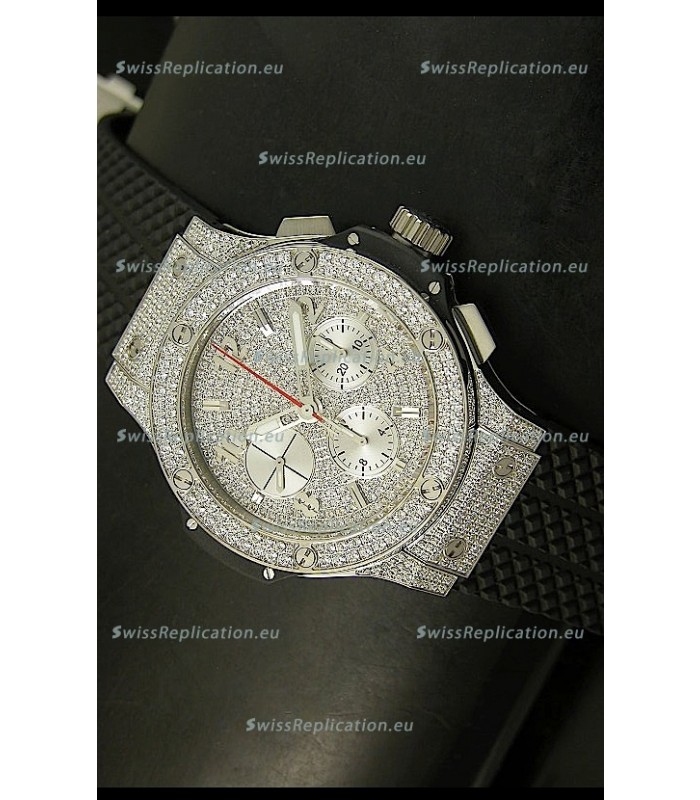 Hublot Big Bang Bling Edition Swiss Replica Watch - Titanium Case