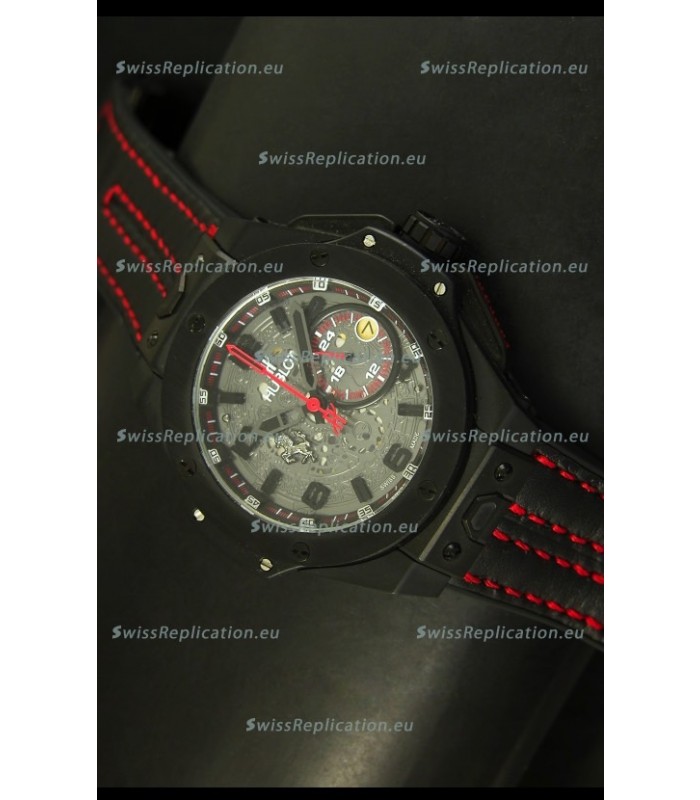 Hublot Big Bang Ferrari Swiss Quartz Movement Watch in PVD Case