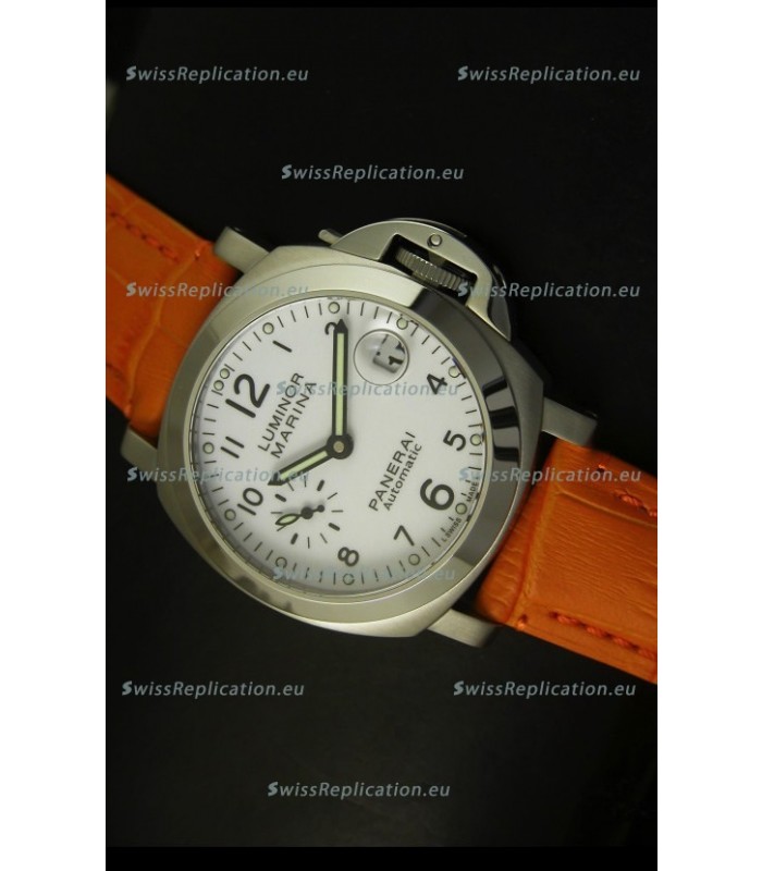 Panerai Luminor Marina PAM49 40MM Swiss Watch - Orange Strap