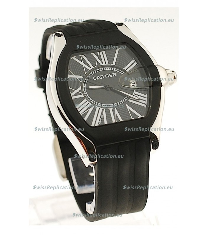 Cartier Roadster Japanese Replica Watch in Black