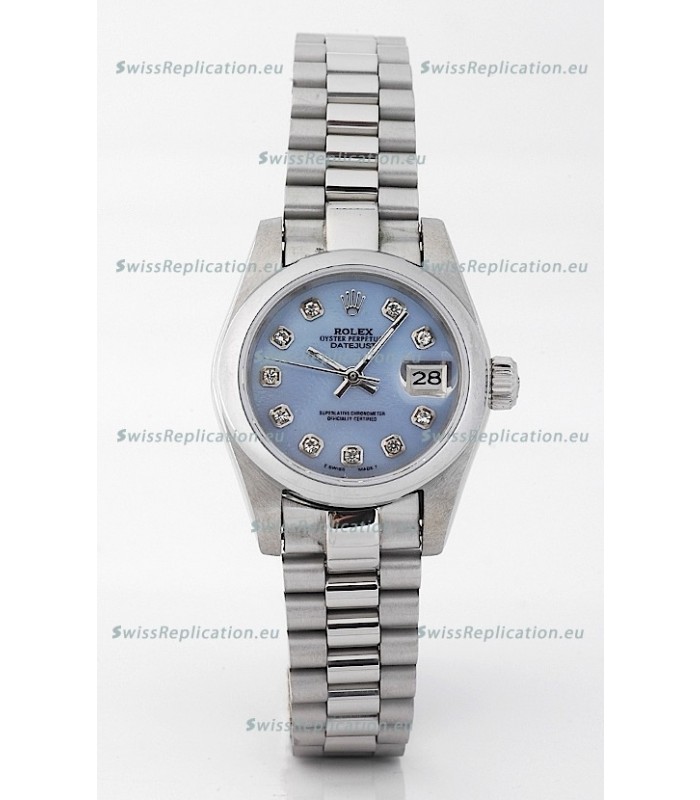 Rolex DateJust - Silver Lady's Swiss Replica Watch