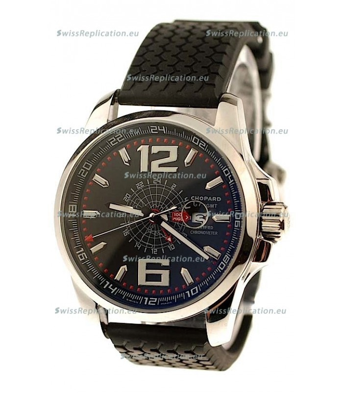 Chopard 1000 Miglia GT XL GMT Japanese Replica Watch in Black Dial