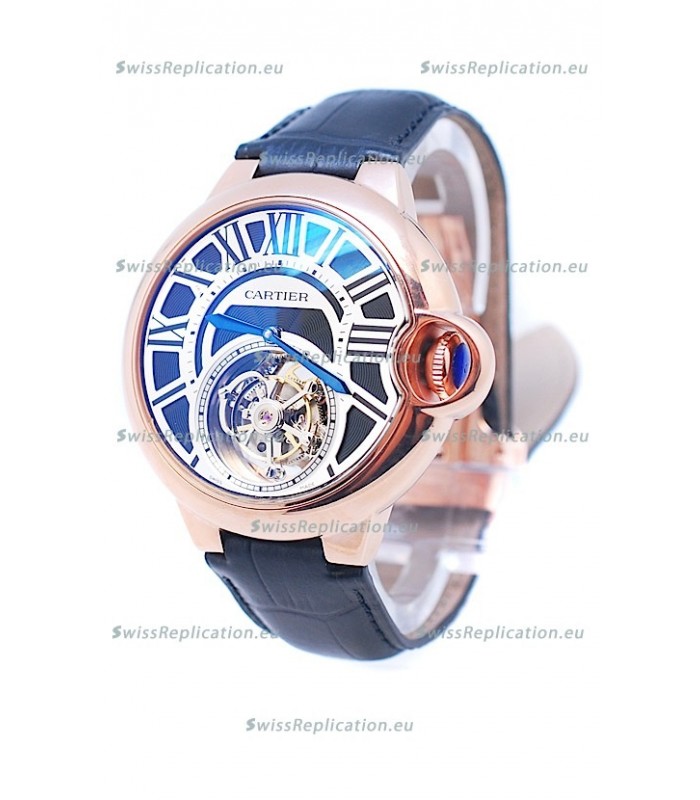 Cartier Ballon de Bleu Flying Tourbillon Swiss Rose Gold Watch