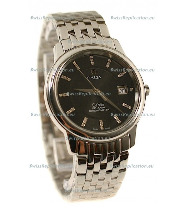 Omega Co-Axial Deville Japanese Steel Watch in Stick Markers