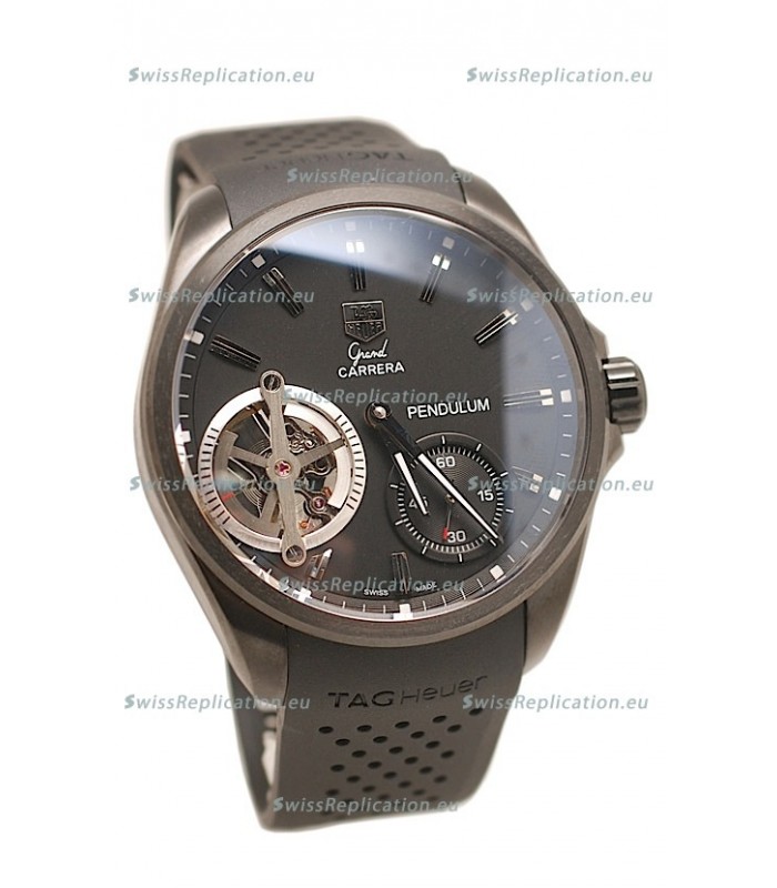 Tag Heuer Grand Carrera Pendulum Swiss Automatic Watch in Black