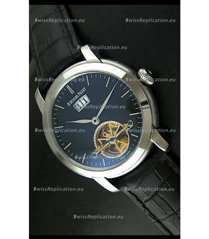 Audemars Piguet Jules Tourbillon Japanese Replica Watch in Dark Blue Dial