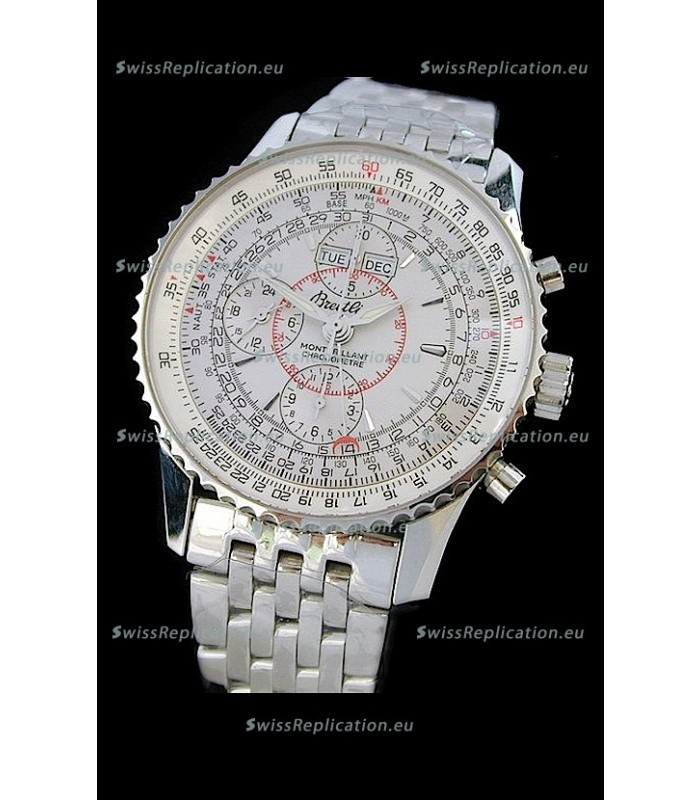 Breitling Navitimer World Swiss Replica Watch in White Dial