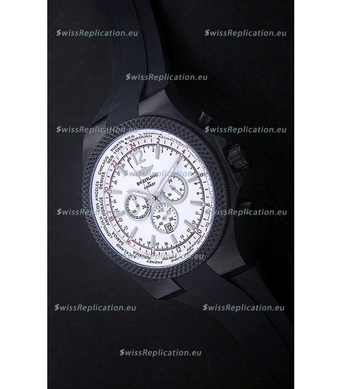 Breitling Bentley PVD Japanese Replica Watch in White Dial