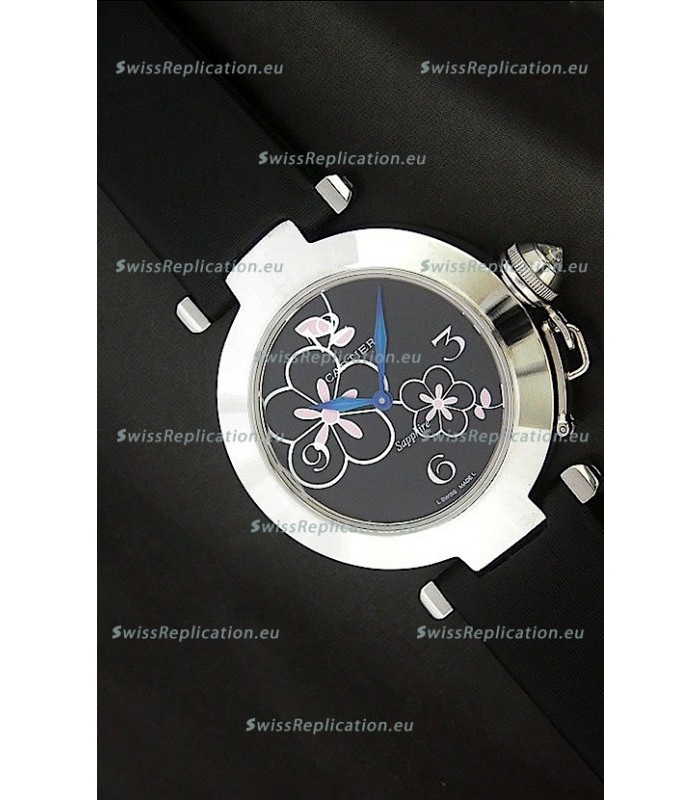 Cartier Pasha de Ladies Replica Watch in Black Dial
