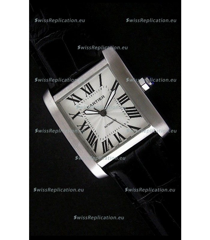 Cartier Tank 100 Japanese Replica Watch in White Dial
