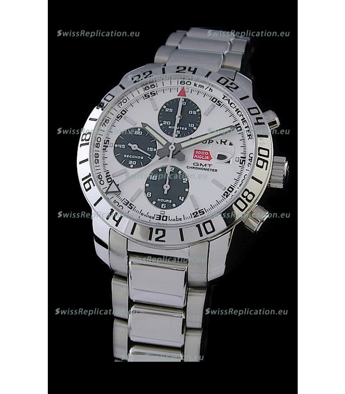Chopard Mille Miglia GMT Swiss Replica Watch in White Dial