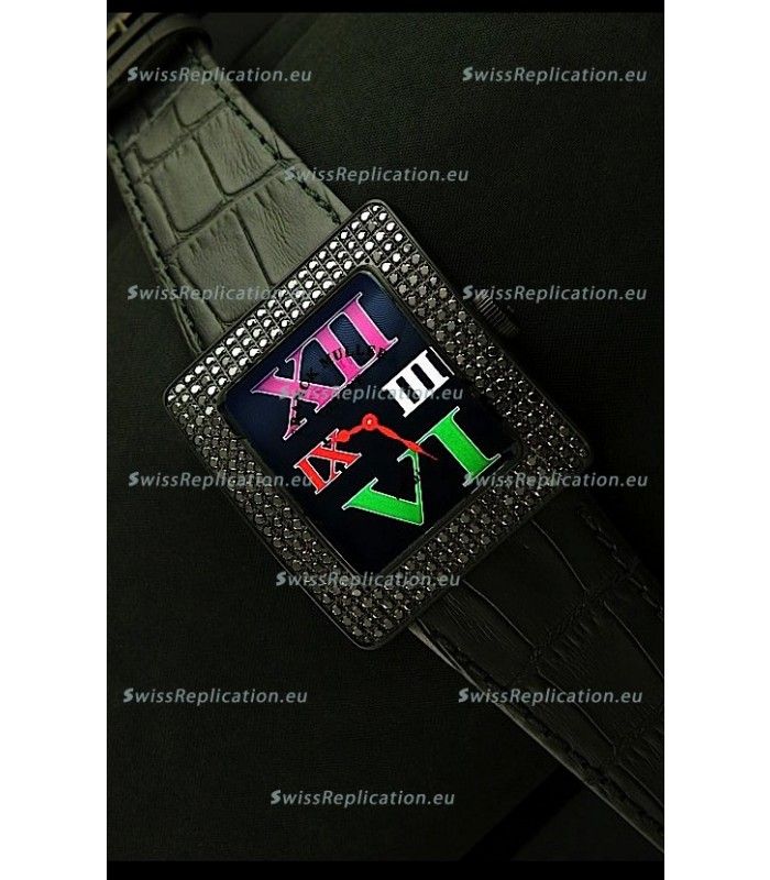 Franck Muller Geneve Infinity Japanese Special PVD Watch in Multi Color Roman Markers