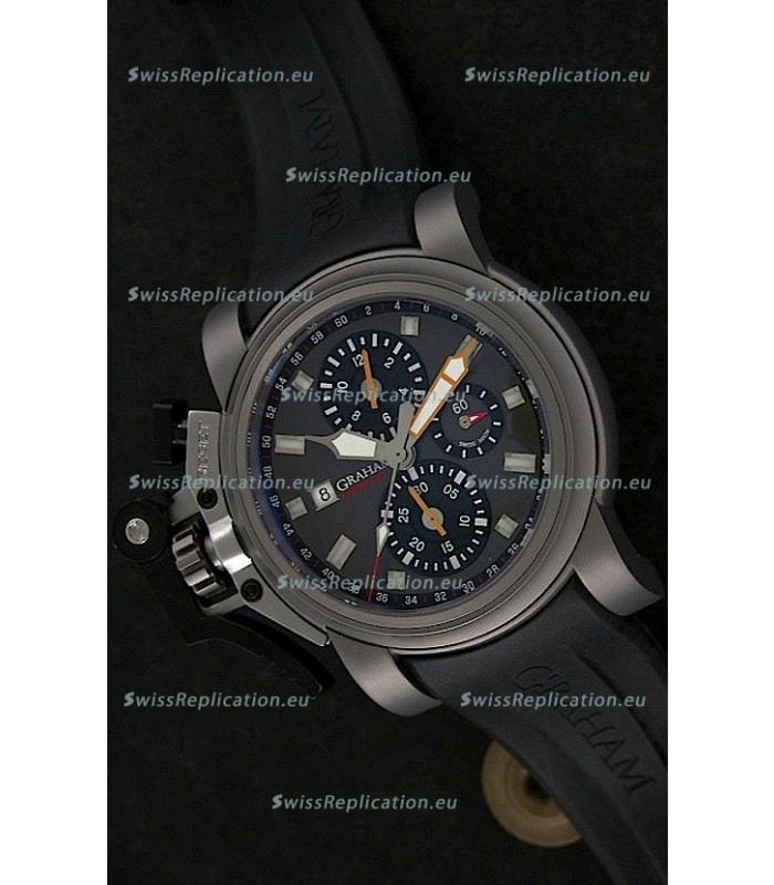Graham Chronofighter Swiss Replica Watch in Grey Dial