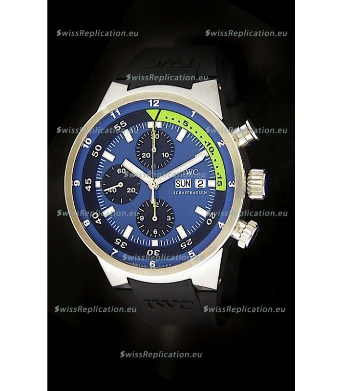 IWC Aquatimer Chrono Automatic Swiss Watch in Blue Dial