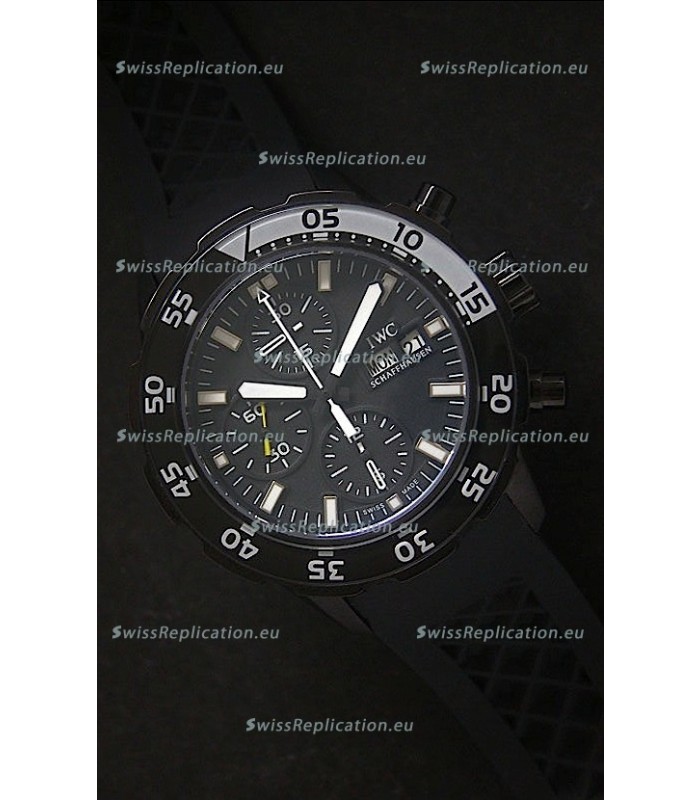 IWC Aquatimer PVD Swiss Replica Watch in Black