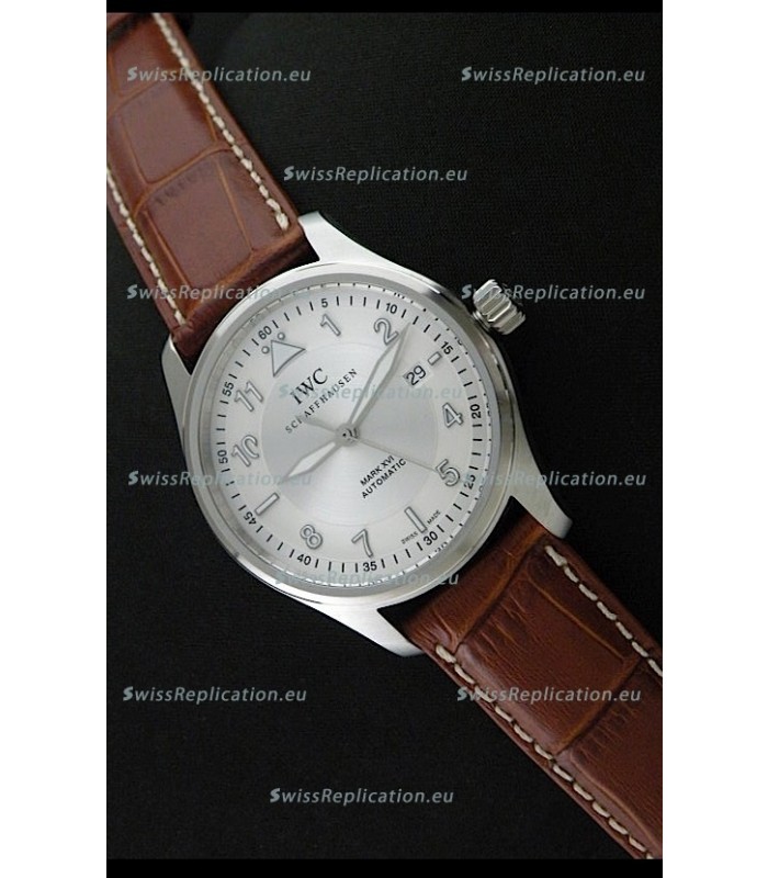 IWC Fliegeruhr International Watch Co. Swiss Automatic Replica Watch in Brown Leather Strap