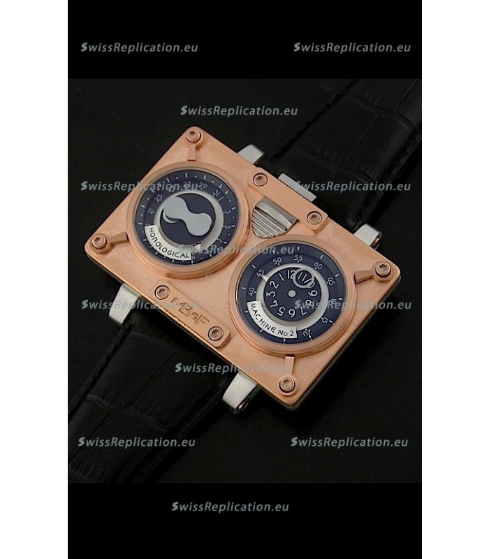 Maximilian Busser and Friends Horological Machine Watch in Pink Gold Casing