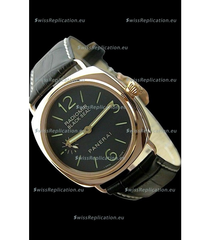 Panerai Radiomir Black Seal Swiss Watch in Pink Gold