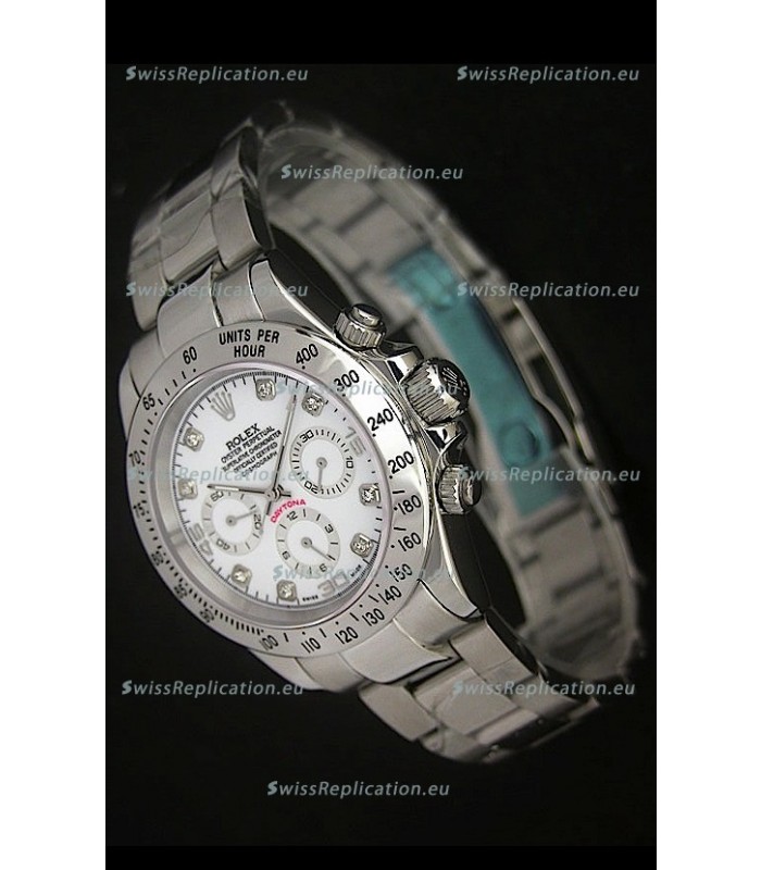Rolex Daytona Japanese Replica Watch in White Dial