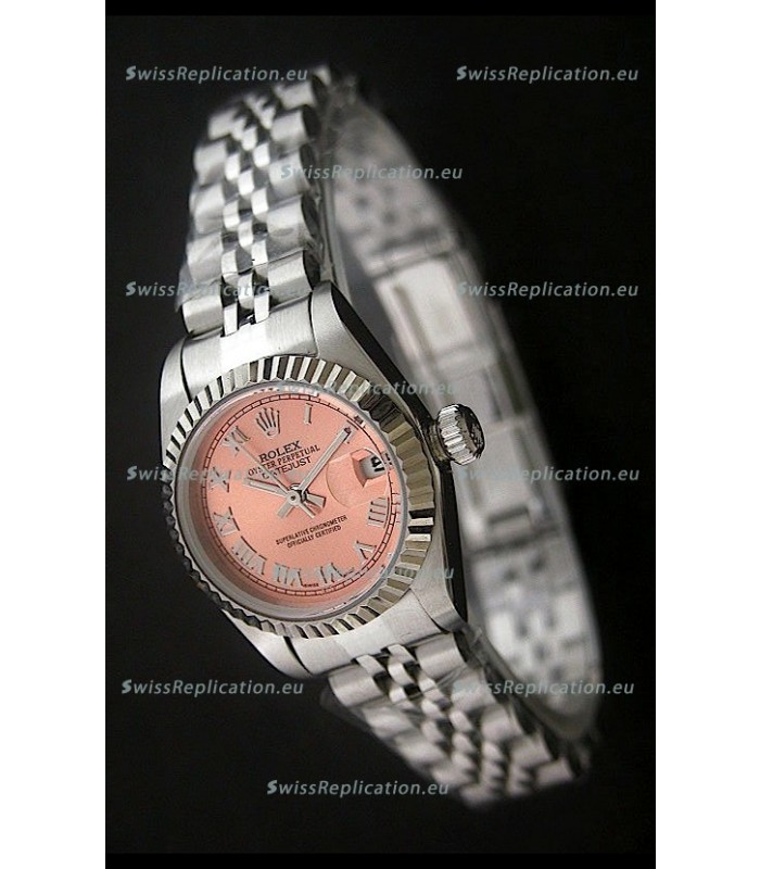 Rolex Datejust Oyster Perpetual Superlative ChronoMeter Japanese Watch in Orange Dial