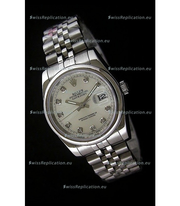 Rolex Datejust Mens Japanese Replica Watch in White Dial