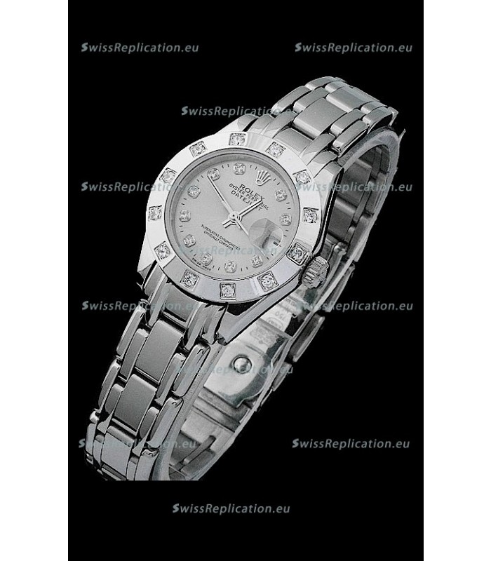 Rolex Datejust Ladies Swiss Replica Ladies Watch in Grey Dial