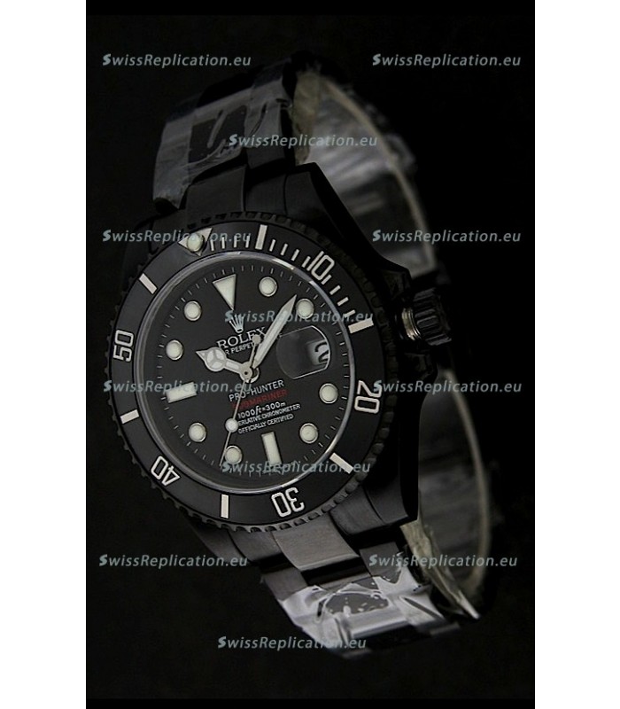 Rolex Submariner Pro Hunter Swiss PVD Watch in Ceramic Bezel
