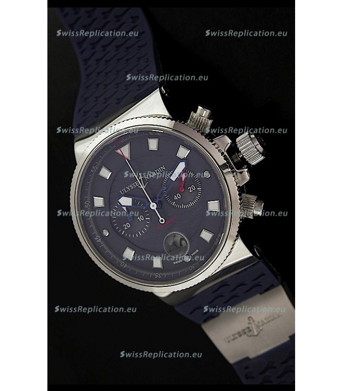 Ulysse Nardin Marine Blue Seal Chronograph Swiss Watch