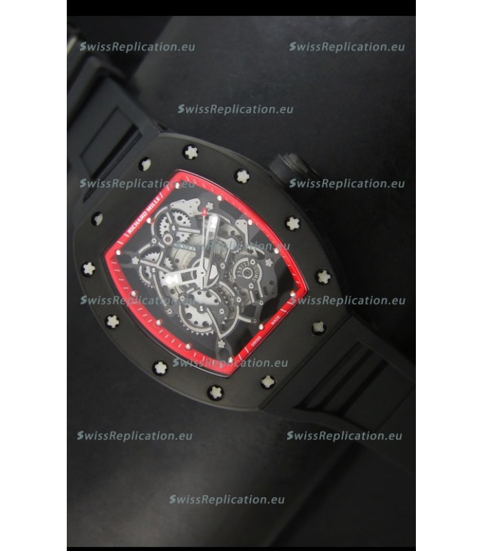 Richard Mille RM055 Bubba Watson Swiss Replica Watch in Red Indexes