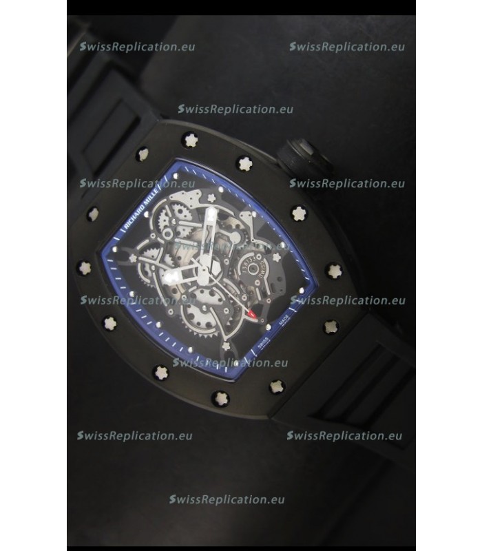 Richard Mille RM055 Bubba Watson Swiss Replica Watch in Blue Indexes
