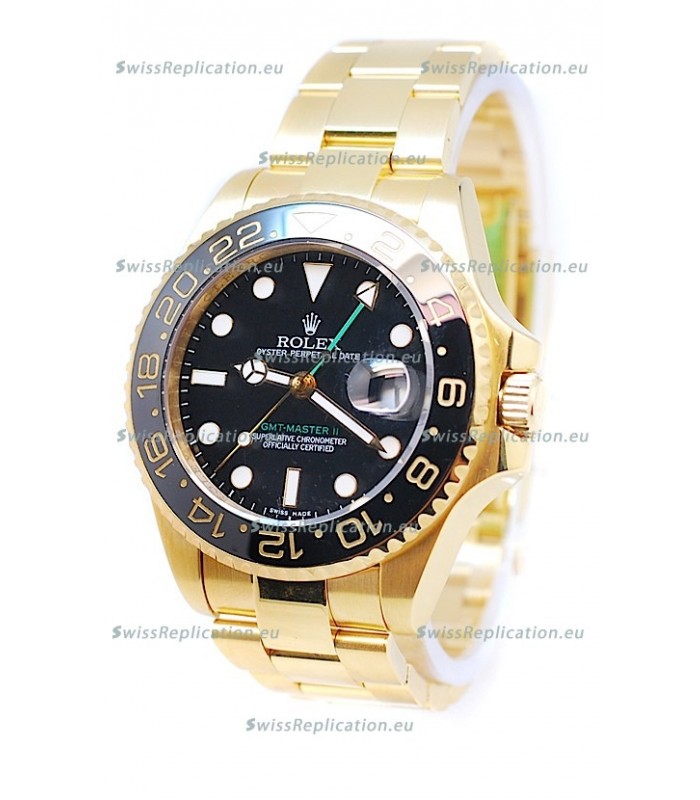 Rolex GMT Masters II 2011 Edition Replica Gold Watch