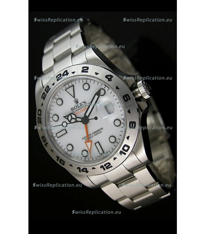 Rolex Replica Explorer II Swiss Replica Watch - SuperLuminous Hour Markers 42MM 