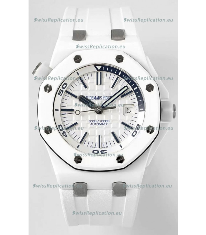 Audemars Piguet Royal Oak Offshore Ceramic 1:1 Ultimate Swiss Replica Watch White Dial Cal.3102 Movement
