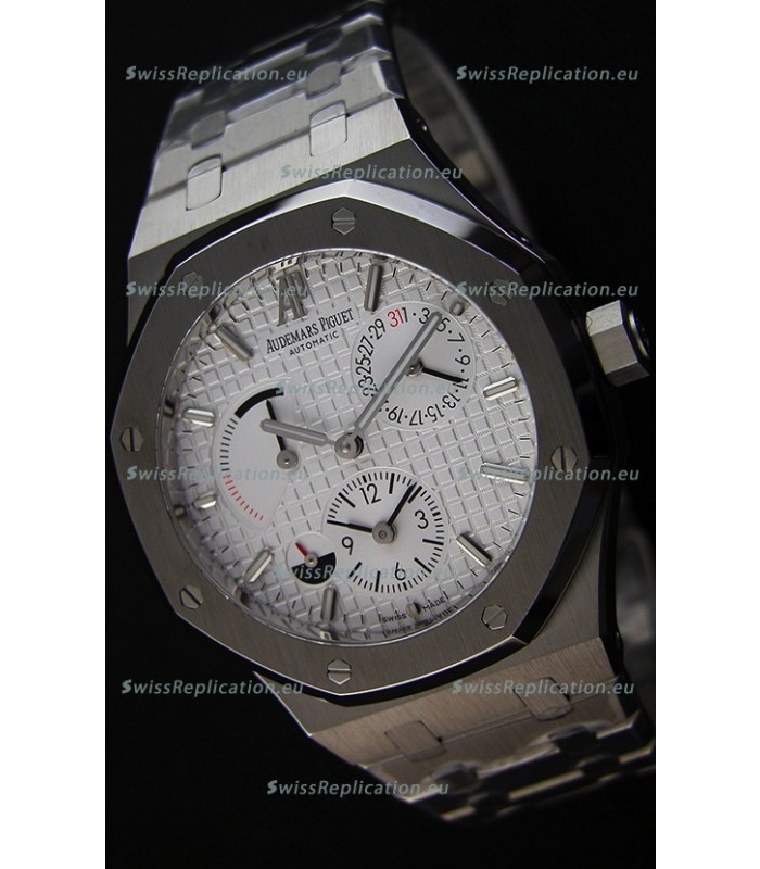 Audemars Piguet Royal Oak Dual Time Swiss Replica Watch in White Dial